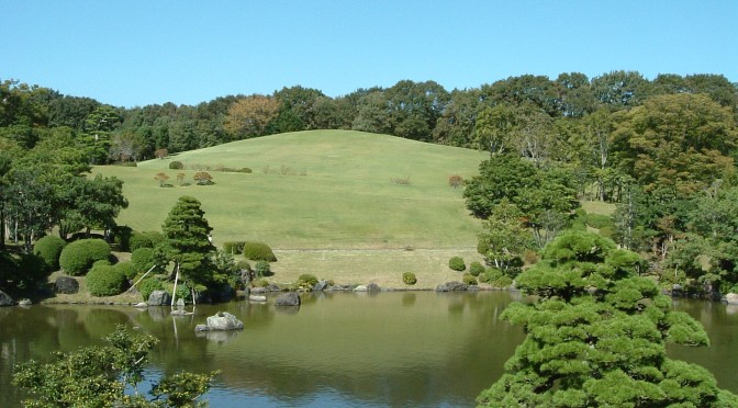 日本庭園 中央休憩所からの景色