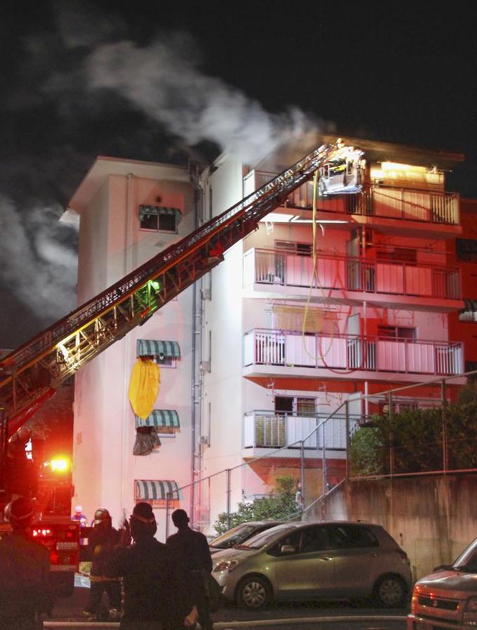 桃山台の府営団地で火事がありました スイタウェブ