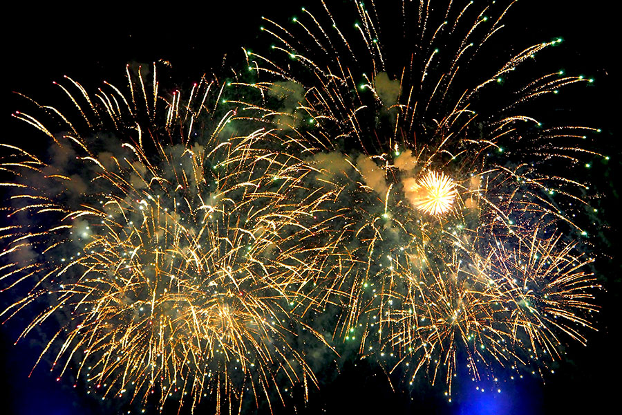 万博公園で花火大会！1万5千発が打ち上げられました（万博夜空がアートになる日2023）