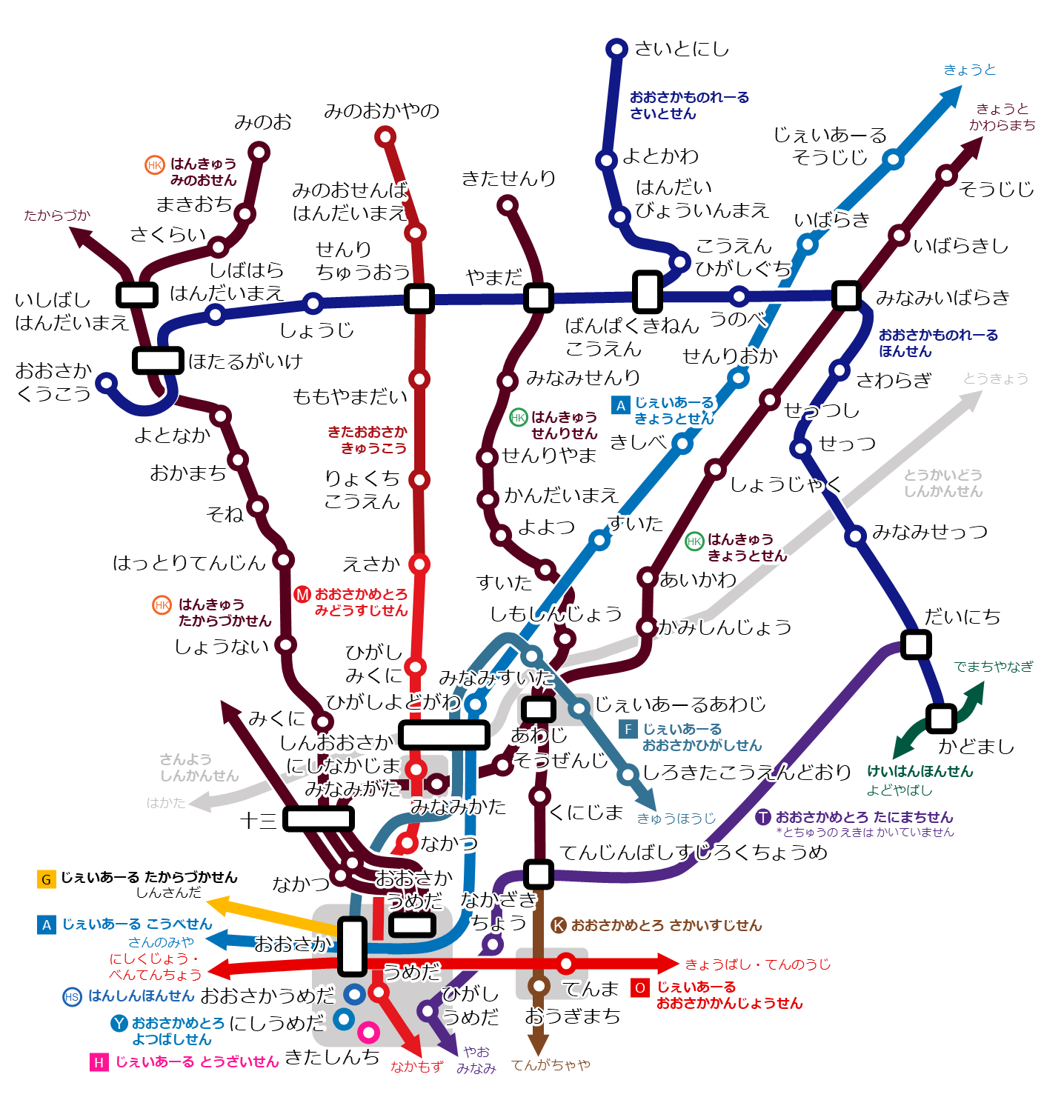 阪急神戸線の路線図・地図 - ジョルダン